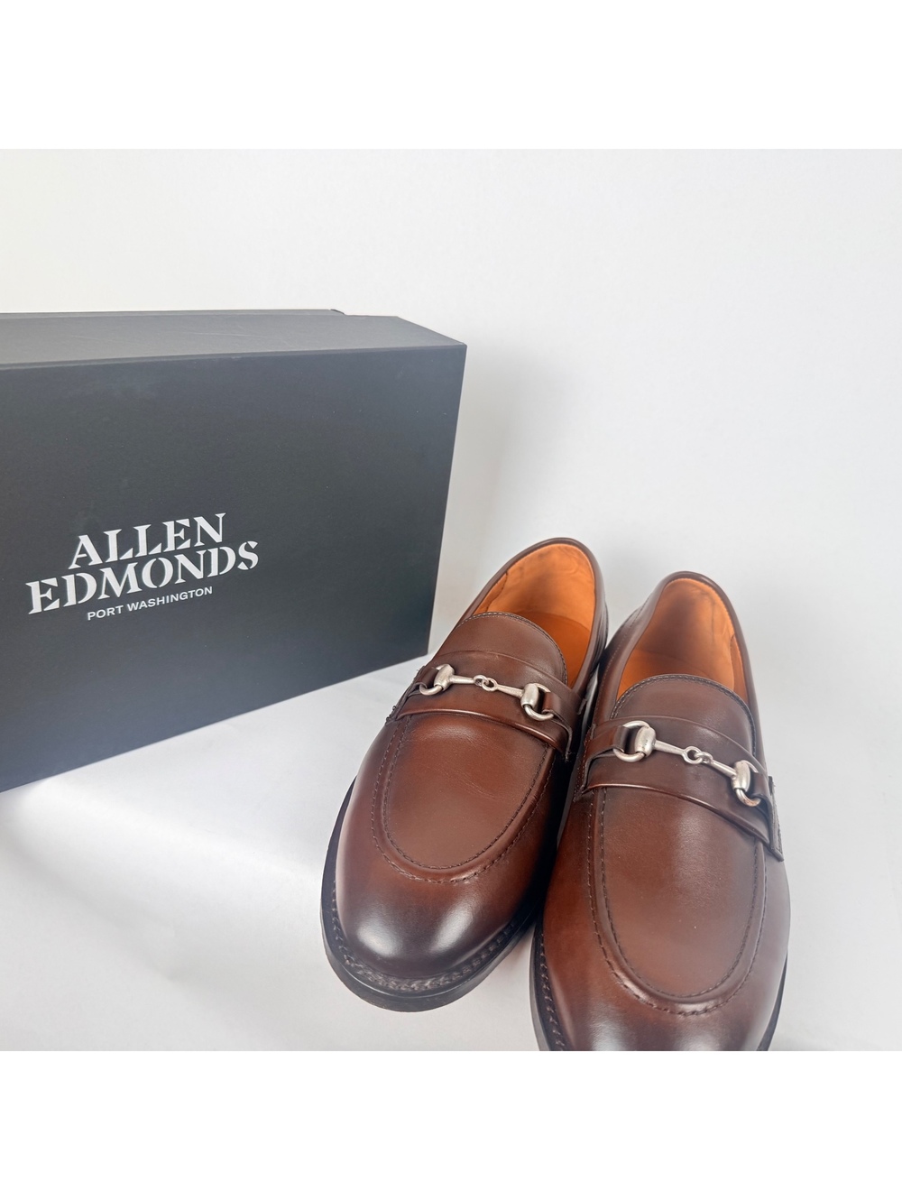 Allen Edmonds Randolph Bit Loafers Espresso Leather Men's 9D Horsebit with Box - Picture 9 of 14